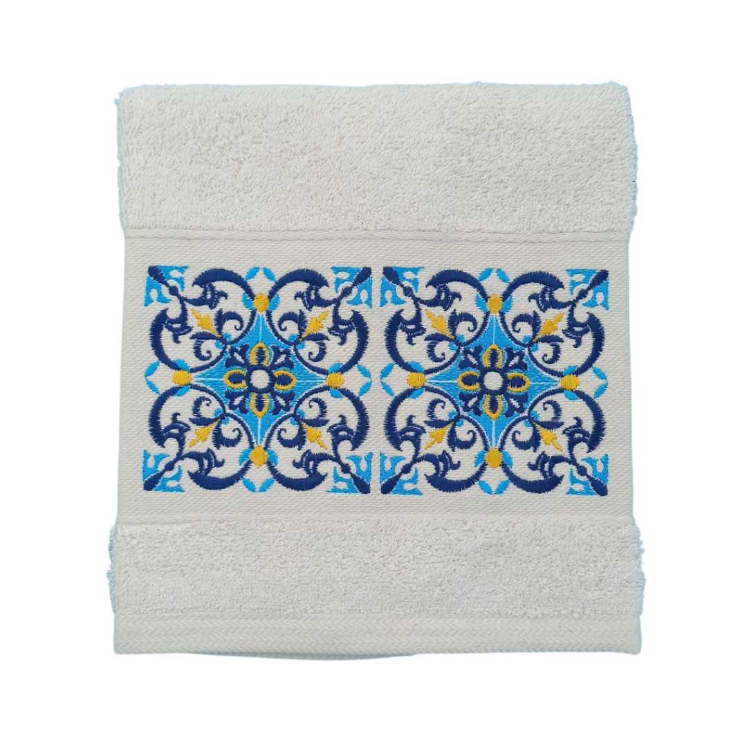 Cream Kitchen Hand Towel Tile 1