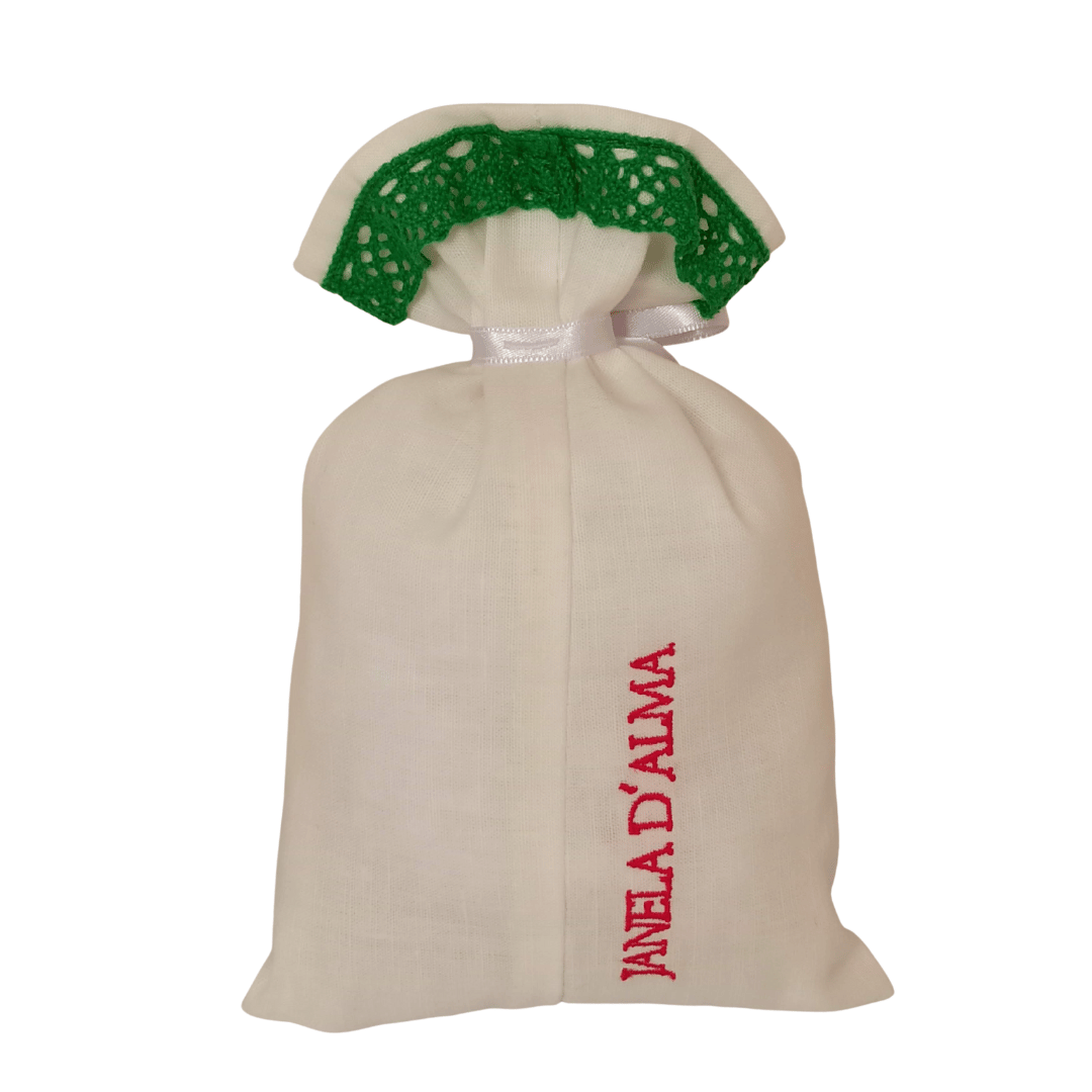 Linen Fragrance Sachet Christmas Tree - Green Lace Strip2