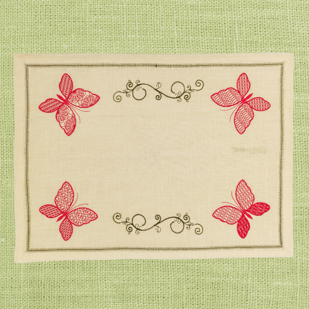 Linen Placemat Butterfly