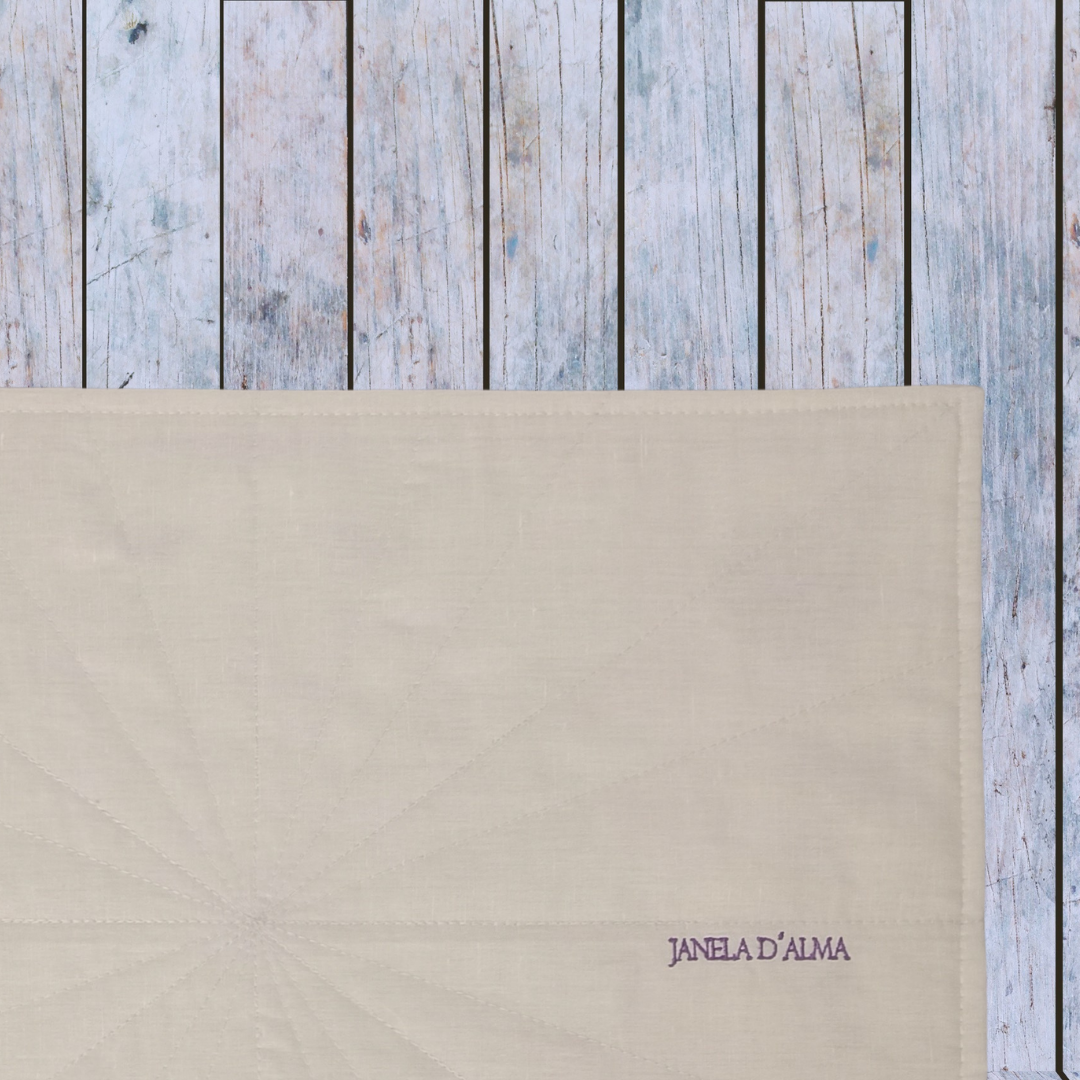 Linen Placemat Lavander_Back Details