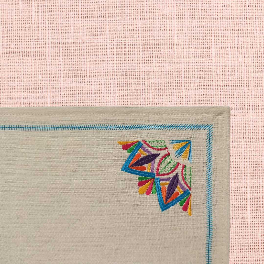 Linen Placemat Mandala_Front Details