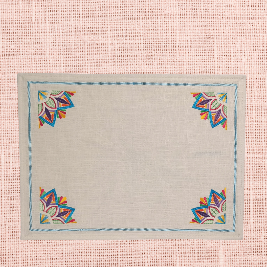 Linen Placemat Mandala_Front