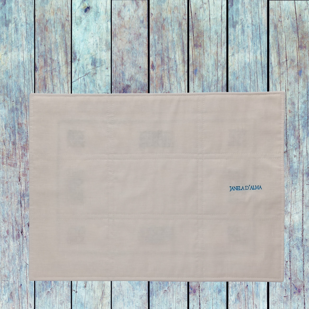 Linen Placemat Tile with Cork_Back