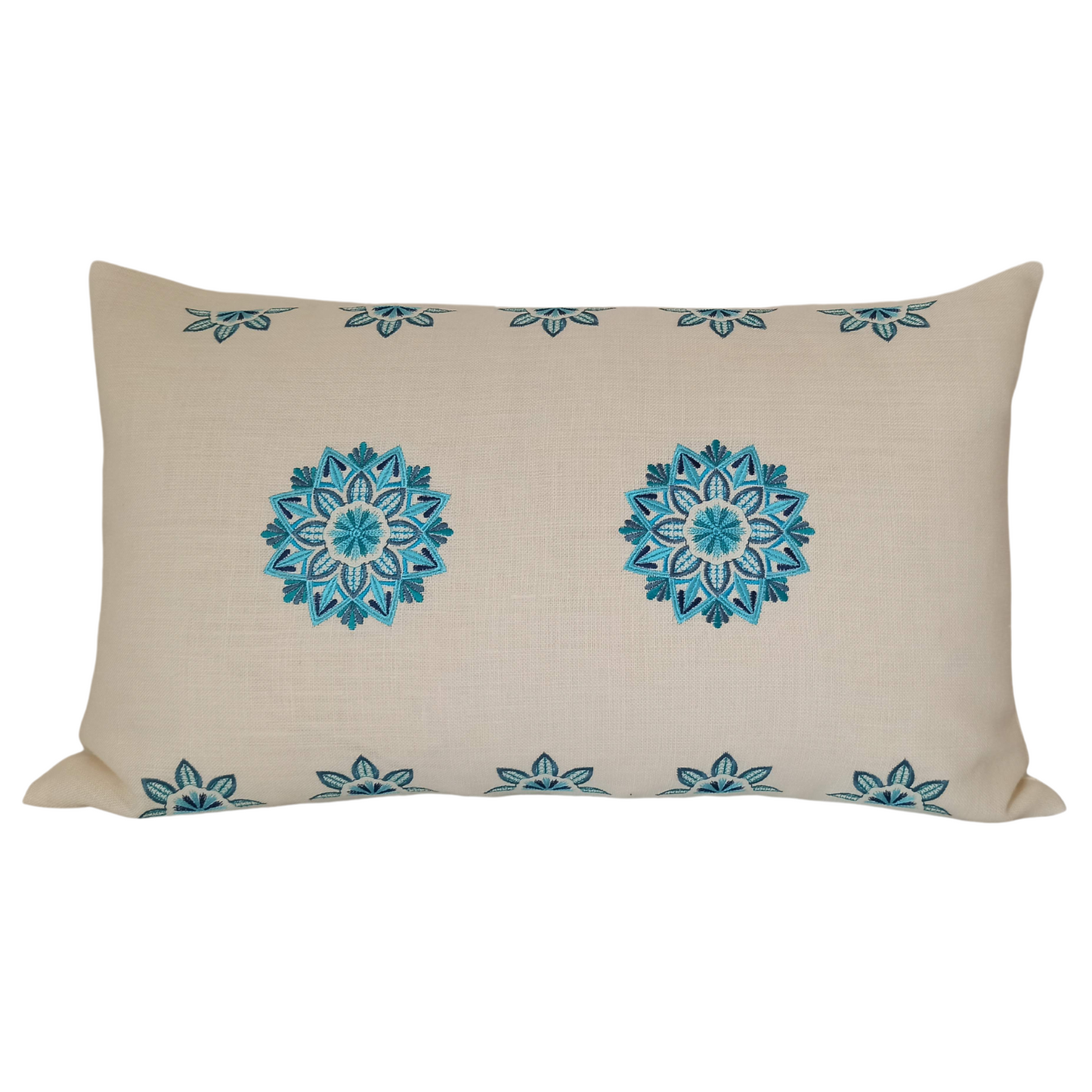 Linen Rectangular Cushion Cover Mandala