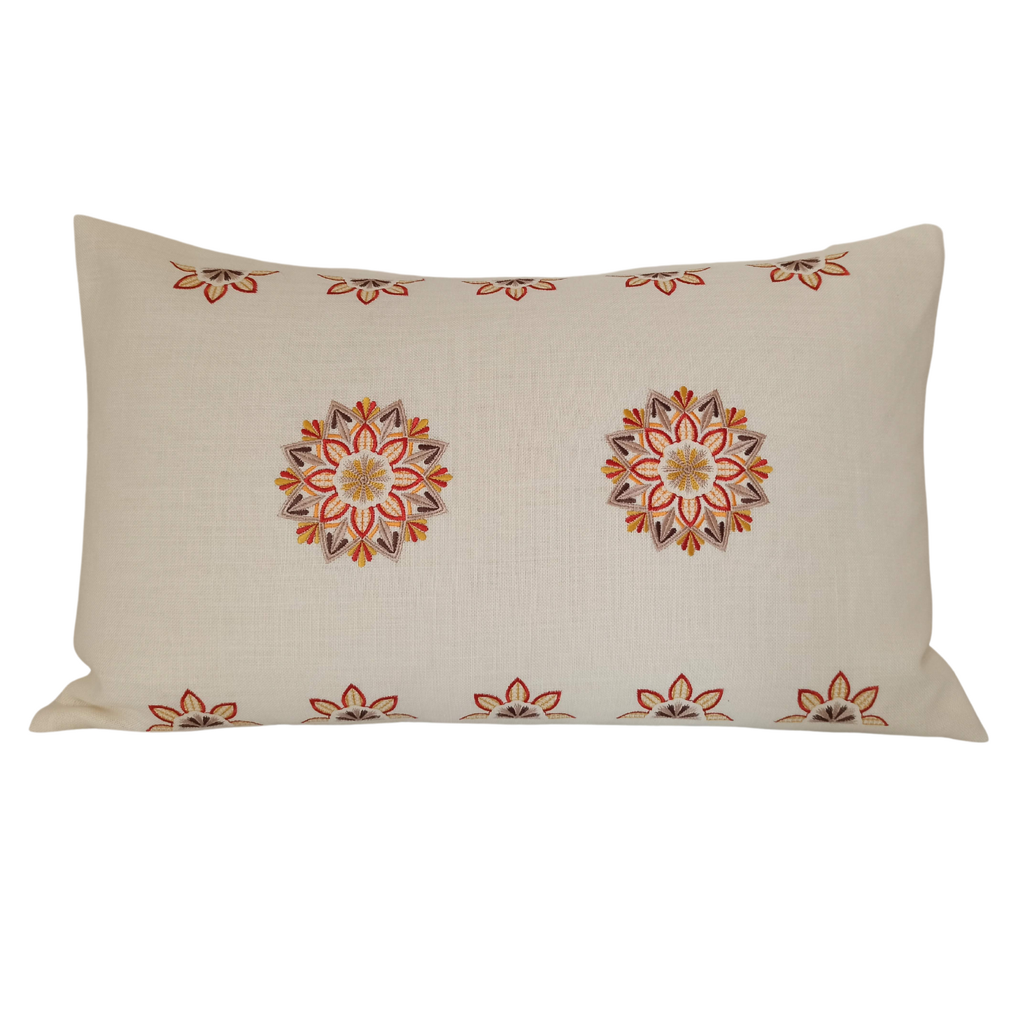 Linen Rectangular Cushion Cover Mandala