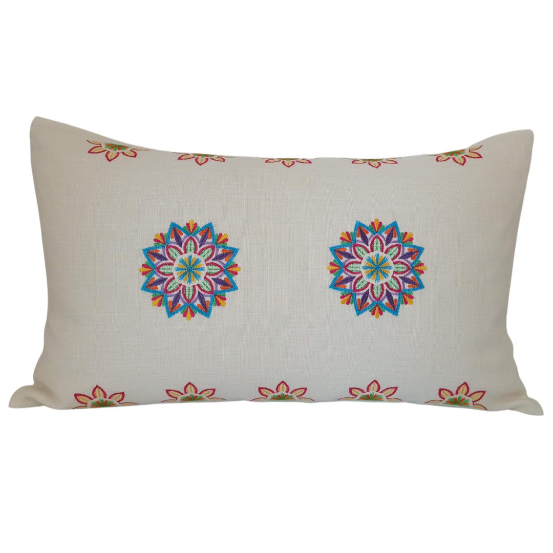 Linen Rectangular Cushion Cover Mandala