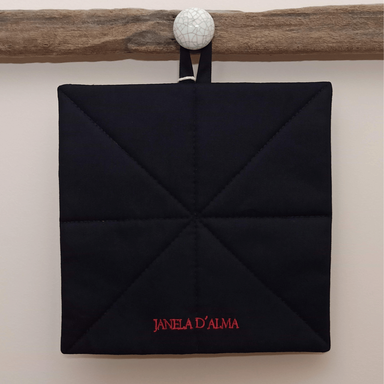 Potholder Christmas Flower - Back Image