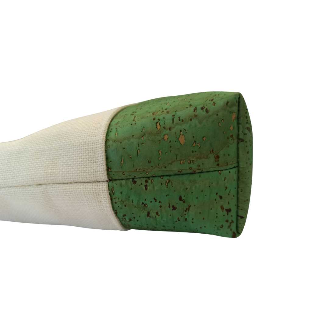 Women Clutch Bag Butterfly - Green Base Cork Color - Base Cork Details