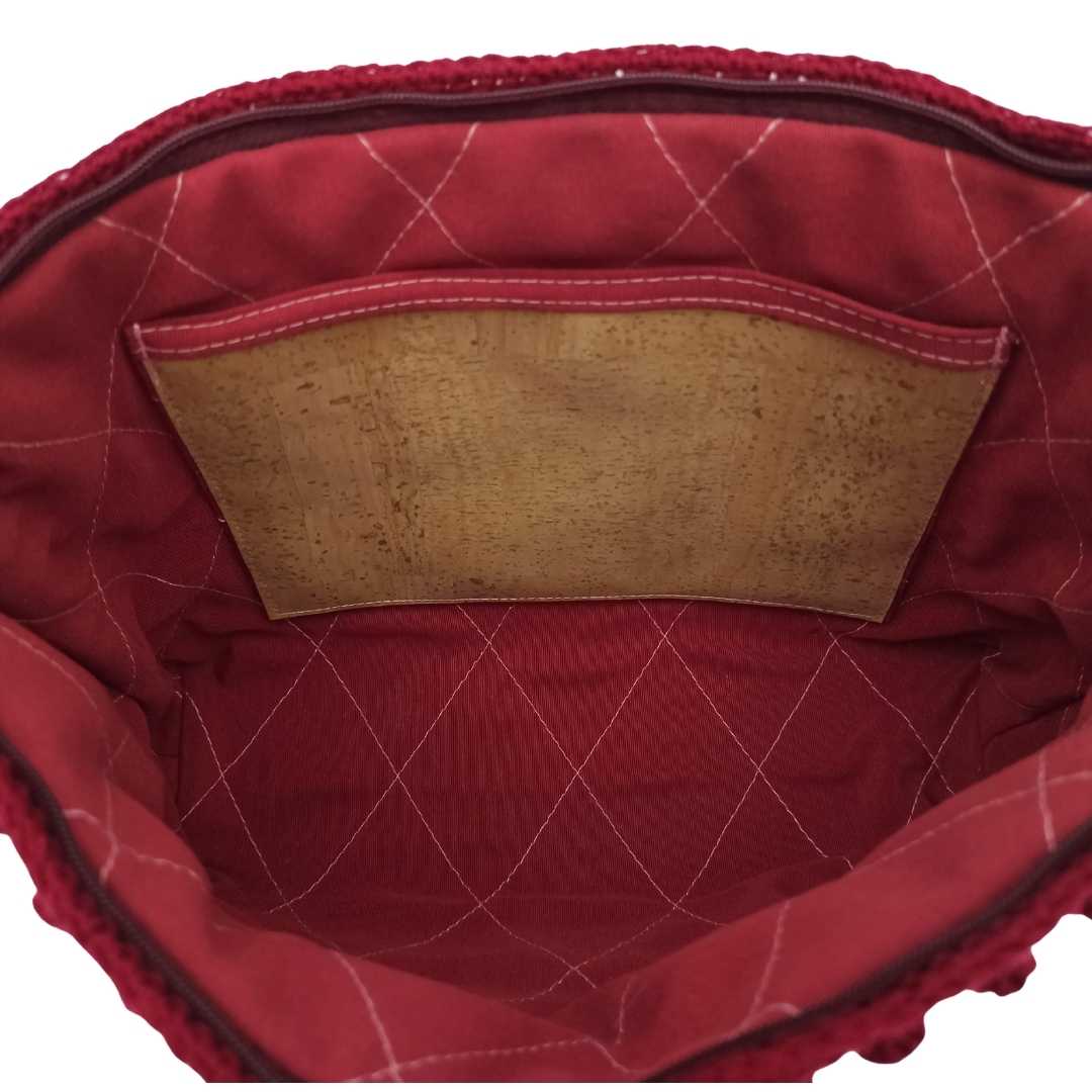 Clutch Bag Bourdeaux - Inside Pockets Details