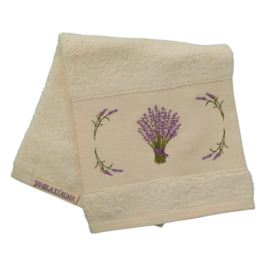 Cream Kitchen Hand Towel Lavander 2