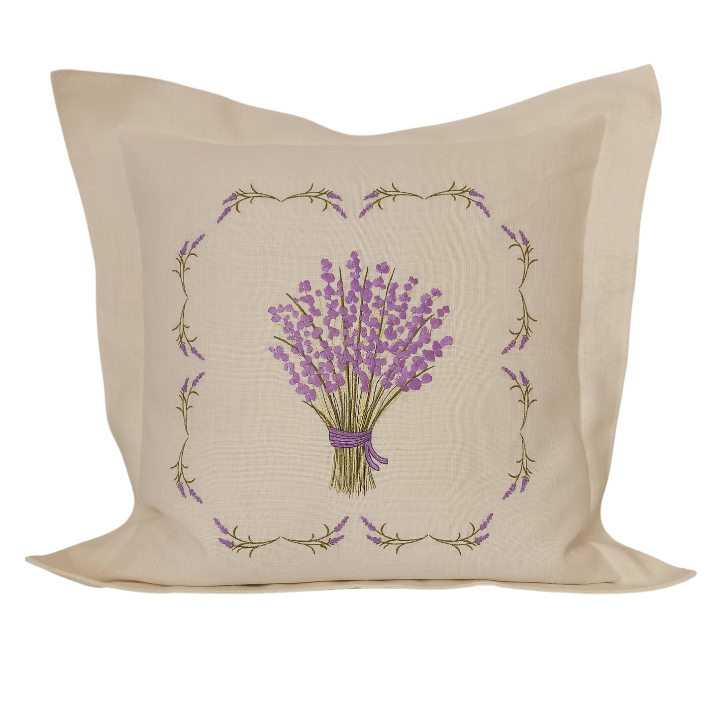 Linen Cushion Cover Lavander - Front Image