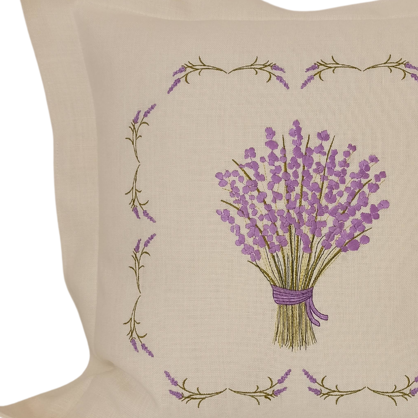 Linen Cushion Cover Lavander - Front Image Details