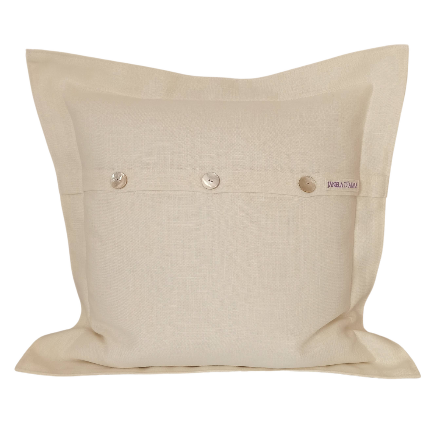 Linen Cushion Cover Lavander - Back Image