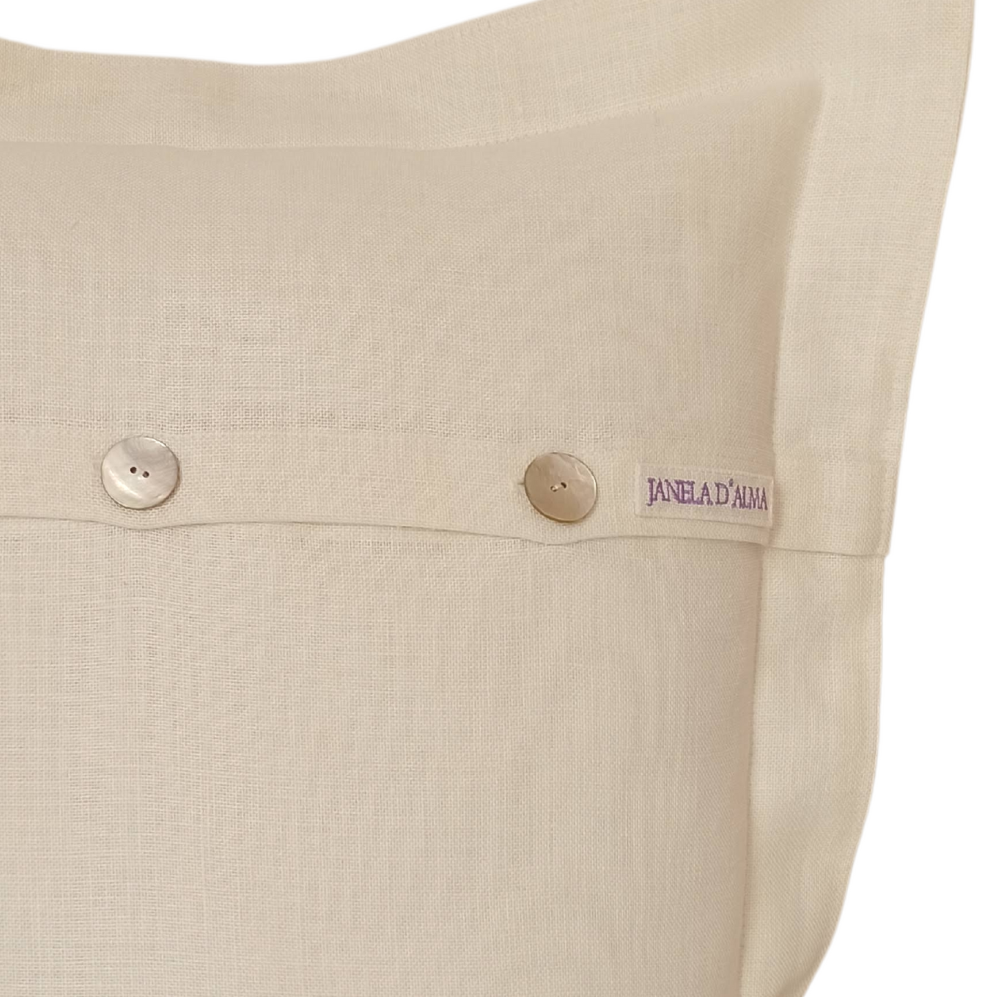 Linen Cushion Cover Lavander - Back Image Details
