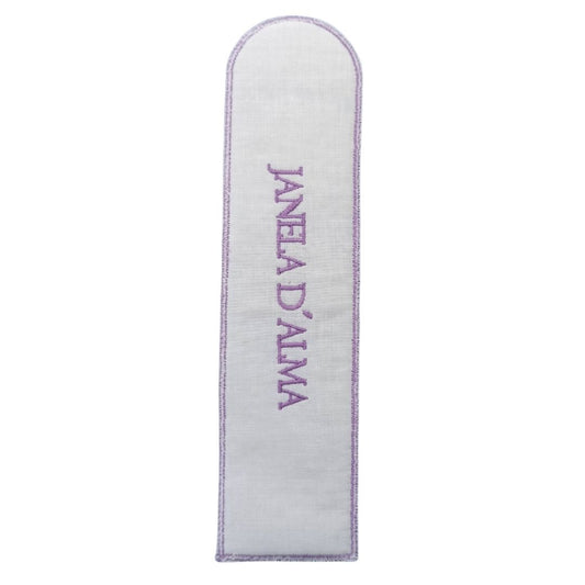Linen Bookmark Lavander - Back Image