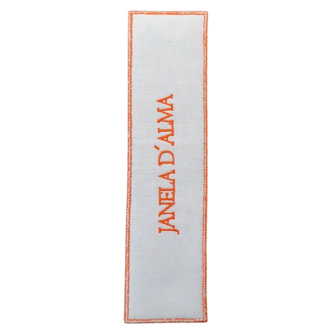Linen Bookmark Mandala - Back Image