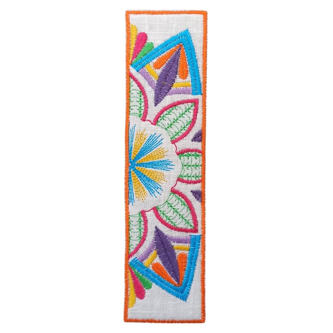 Linen Bookmark Mandala - Front Image