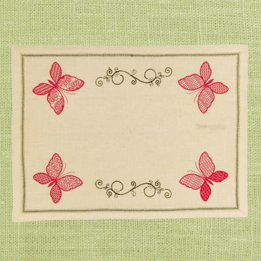 Linen Placemat Butterfly