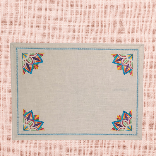 Linen Placemat Mandala_Front