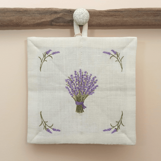 Linen Potholder Lavander - Front Image