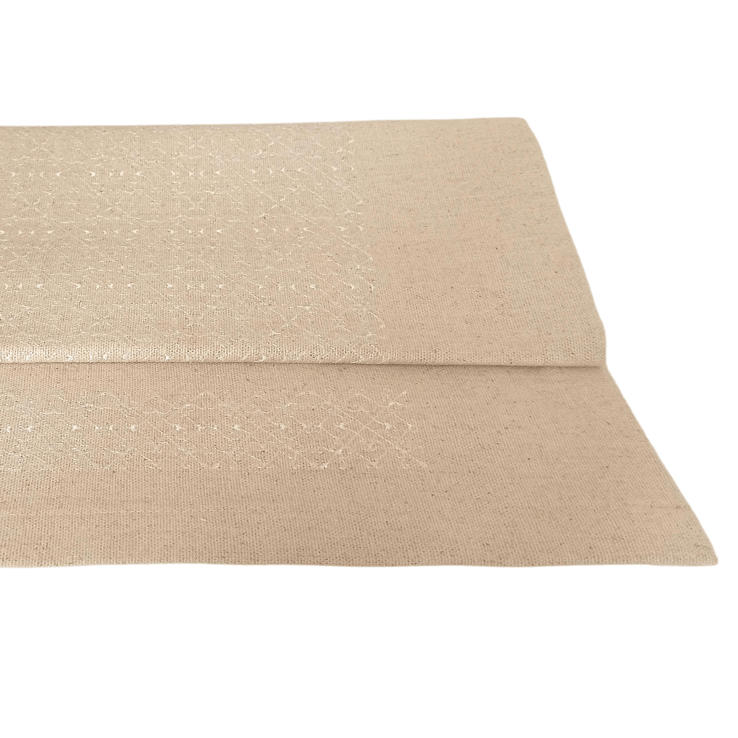 Linen Table Runner Portuguese Lace - 150cm x 45cm - White
