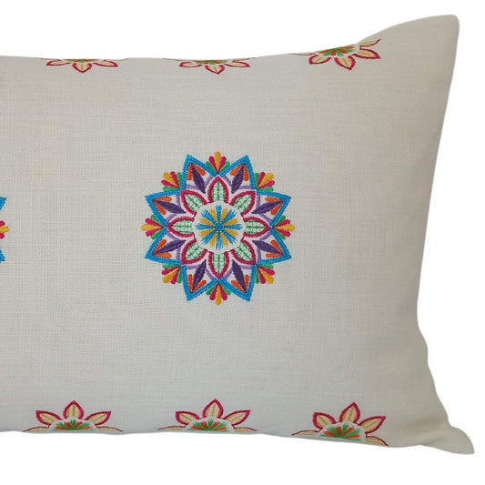 Linen Rectangular Cushion Cover Mandala