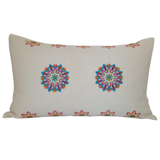 Linen Rectangular Cushion Cover Mandala
