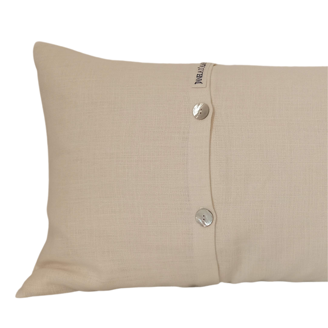 Linen Cushion Cover Tile Rectangular - Back Image Details