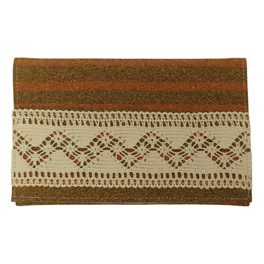 Striped Cork Phone Pouch - Front Image Details